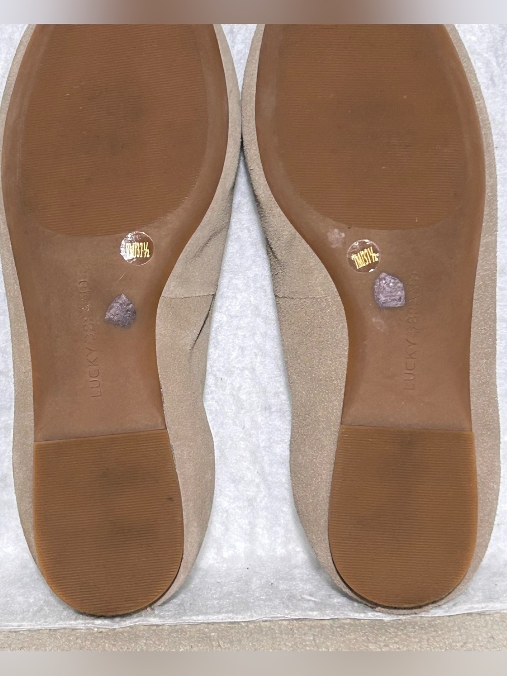 Lucky Brand Womens MyLyndia Tan Suede Bendable Casual SlipOn Loafer Shoes SZ 7M - Picture 10 of 11